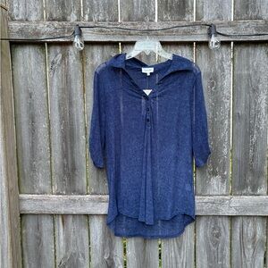 NWT Siren Lily Denim Blue Top
